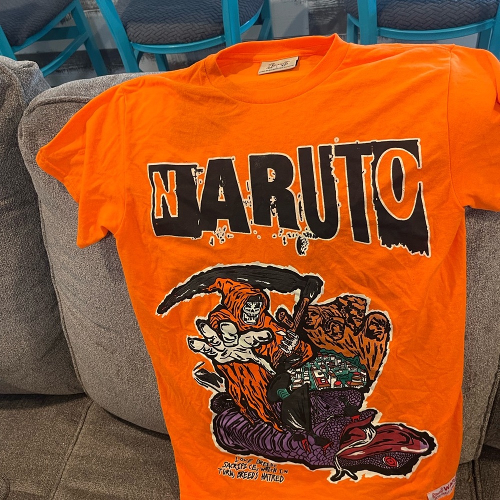 NWT Brand X Naruto Viper T-Shirt (Orange) Men’s Size SmallJapanese Manga Graphic